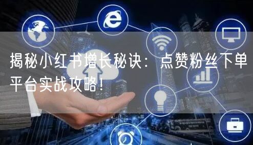 揭秘小红书增长秘诀：点赞粉丝下单平台实战攻略！