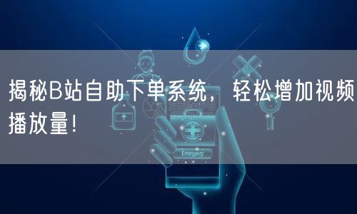揭秘B站自助下单系统，轻松增加视频播放量！