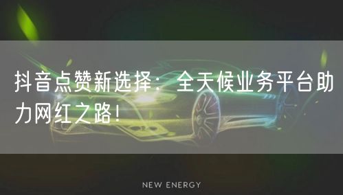 抖音点赞新选择：全天候业务平台助力网红之路！