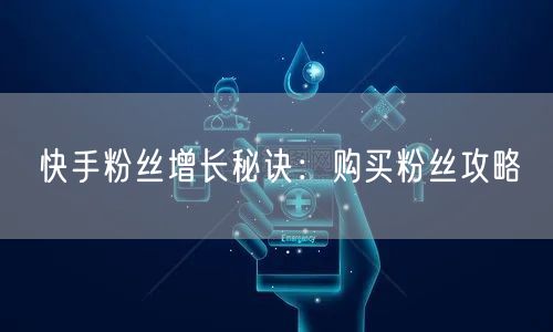 快手粉丝增长秘诀：购买粉丝攻略