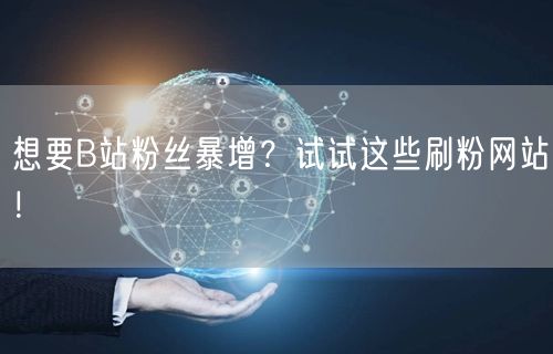 想要B站粉丝暴增？试试这些刷粉网站！
