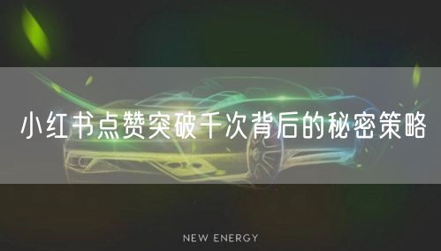 小红书点赞突破千次背后的秘密策略