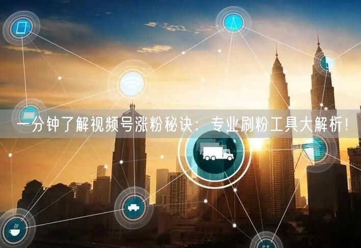 一分钟了解视频号涨粉秘诀：专业刷粉工具大