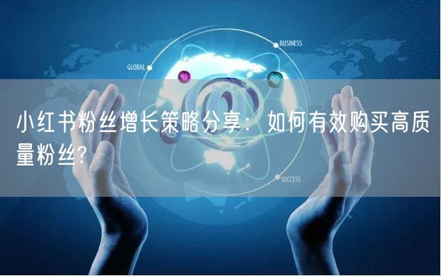 小红书粉丝增长策略分享：如何有效购买高质