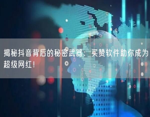 揭秘抖音背后的秘密武器：买赞软件助你成为超级网红！