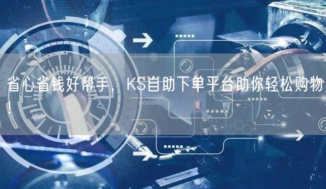 省心省钱好帮手，KS自助下单平台助你轻松购物！